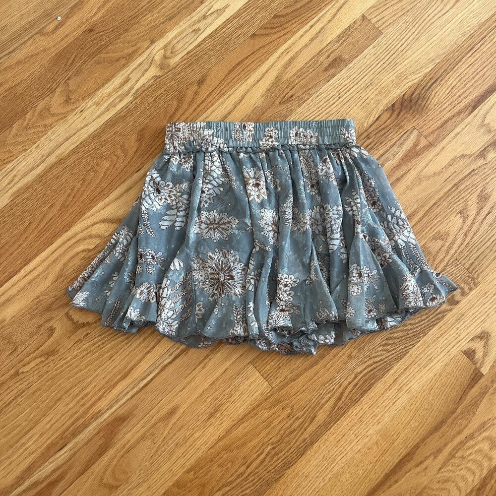 cute floral skirt circle skirt